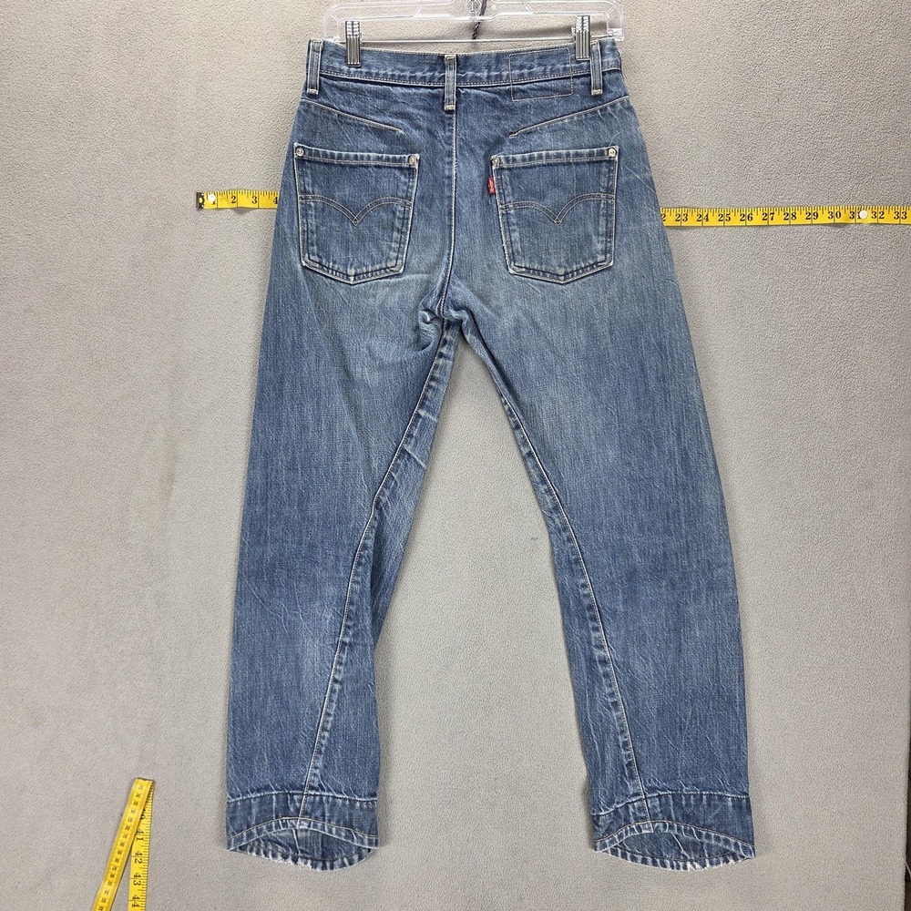Vintage Levis Engineered Jeans Mens Blue Twisted Zip Fly Fits 28x28 - Picture 2 of 16
